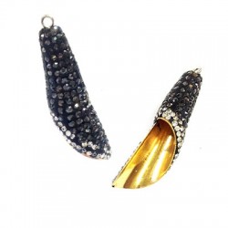 Capuchon en Laiton avec Strass 41 mm Ø6 mm
