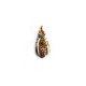 Breloque en Laiton et Zircon en Forme de Mouche 11 x 23 mm