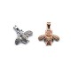 Ciondolo a Forma di ape in Ottone con Zirconi 18X17 mm