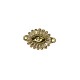 Zircon Brass Connector Eye 13x16mm