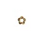 Zircon Brass Earring Flower 13mm