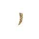 Zircon Brass Earring Horn 6x19mm
