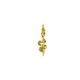 Ciondolo in Ottone con Serpente e Zircone 7X20 mm