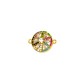 Zircon Brass Connector Round 14mm