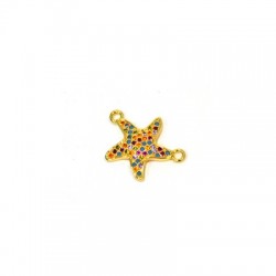 Connettore in Ottone Zirconio a Stella Marina ~17 mm