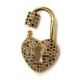 Entrepieza de Metal Latón Casco con Circonitas 12x14mm