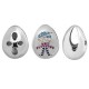 Charm in Ottone Ovale Bambino con Zirconi 15x19mm