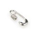 Brass Clasp Lock-Locket Safety Pin w/ Zircon 24x11mm