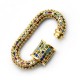 Zircon Brass Screw Clasp Oval 17x29mm