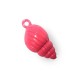 Zamak Painted Casting Pendant  Shell 13x24mm