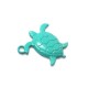 Colgante de Metal Zamak Pintado Tortuga  21x24mm