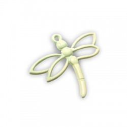 Zamak Painted Casting Pendant Dragonfly 26x32mm