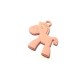 Colgante de Metal Zamak Pintado Caballo 25x20mm