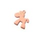 Zamak Painted Casting Pendant Horse 25x20mm