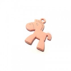 Pendentif en Zamak Peint en Forme de Cheval 25 x 20 mm