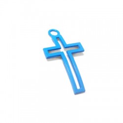 Pendentif en Zamak Peint en Forme de Croix 21 x 37.5 mm