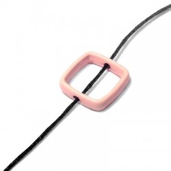 Cuenta de Zamak Pintada Cuadrada con Agujero 13mm (Ø1.5mm)