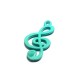 Zamak Painted Charm Sol Key 26x15mm