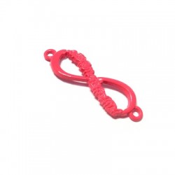 Connecteur en Zamak Peint « Infini » 37 x 11 mm