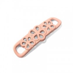 Conector de Metal Zamak en Color Chapa Flores 38x12mm