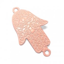 Pendentif en Zamak Peint « Palm » 47 x 29 mm avec 2 Anneaux