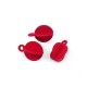 Zamak Rubber Coated Charm Round 10mm