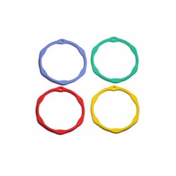 Pendentif en Zamak Effet Caoutchouc Cercle 32 mm