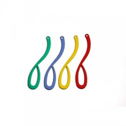 Pendentif en Zamak Effet Caoutchouc Irrégulier 10 x 50 mm