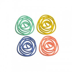 Pendentif en Zamak Effet Caoutchouc Cercles 30 x 32 mm