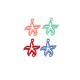 Conector de Metal Zamak Efecto Goma Estrella de Mar 16x18mm