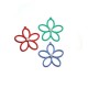 Zamak Rubber Effect Pendant Flower with Pearl 30mm