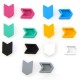 Zamak Rubber Effect Slider Arrow 8x12mm