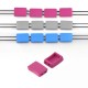 Zamak Rubber Effect Slider Rectangular 8x12mm
