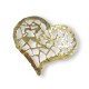 Brass Cast Heart 40mm