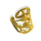 Anillo de Metal Latón Ajustable 23x22mm