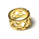 Brass Cast Chevalier Ring "X" 60x11mm