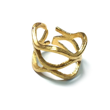 Brass Cast Chevalier Ring 60x13mm