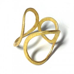 Brass Cast Ring Circle 19x17mm