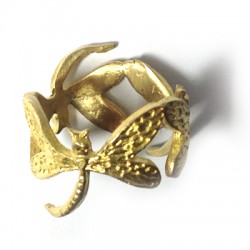 Brass Cast Ring Dragonfly 19x10mm