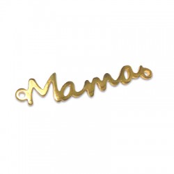 Μεταλλικό Μπρούτζινο Χυτό Στοιχείο "Mama" για Μακραμέ 35x7mm