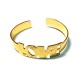 Brass Cast Bracelet 'LOVE' 34x12mm