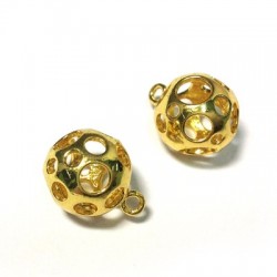 Brass Charm Moon Style Ball 12mm