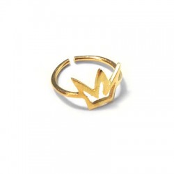 Brass Cast Chevalier Ring Crown 11x12mm