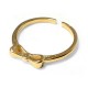 Brass Cast Finger Ring Chevalier with Knot 12x3mm