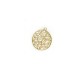 Brass Cast Charm Round 17.5mm