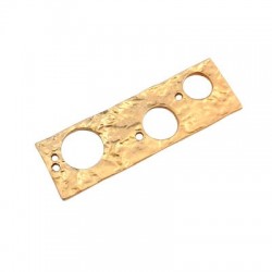 Pendentif Réctangulaire en Métal/Laiton 37x12mm