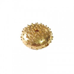 Brass Pendant Sea Urchin 16x7mm (Ø 1.8mm)