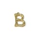 Brass Pendant Letter "B" 15x22mm