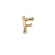 Brass Pendant Letter "F" 16x21mm