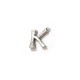 Μεταλλικό Ορειχάλκινο (Μπρούτζινο) Μοτίφ Γράμμα "K" 16x19mm